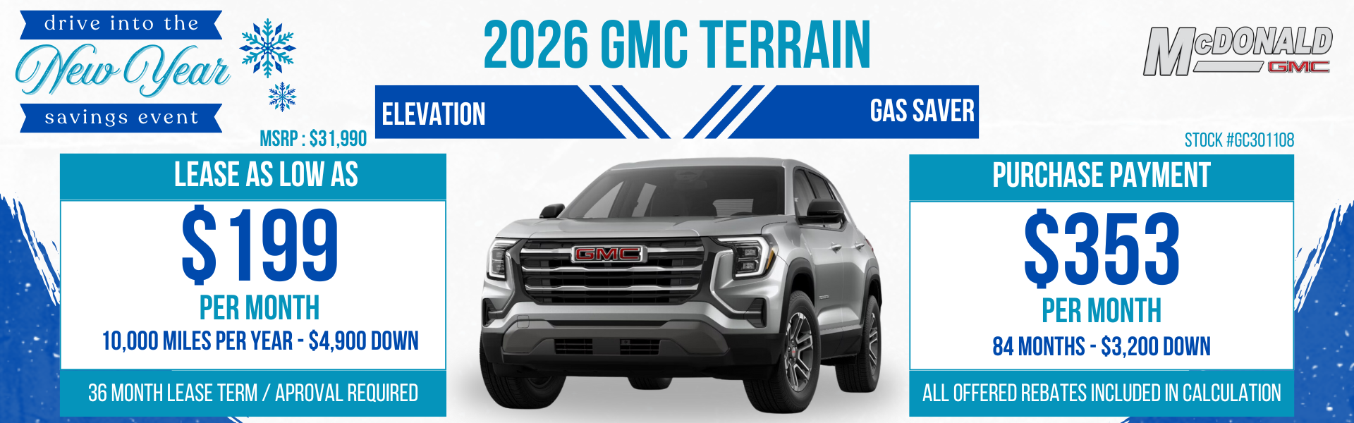 2026 GMC TERRAIN