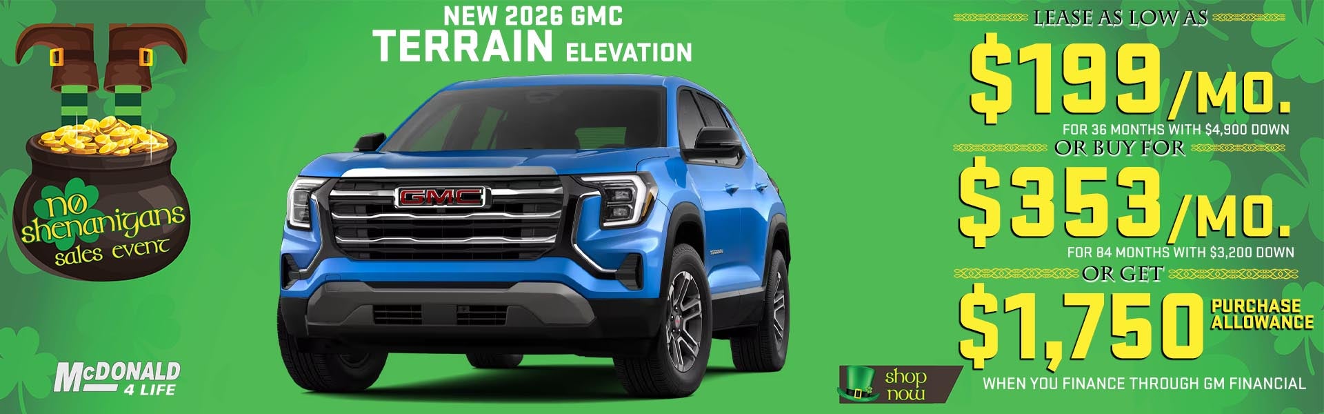 2026 GMC Sierra Terrain Elevation