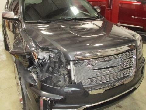 McDonald GMC Body Shop Missing Headlight