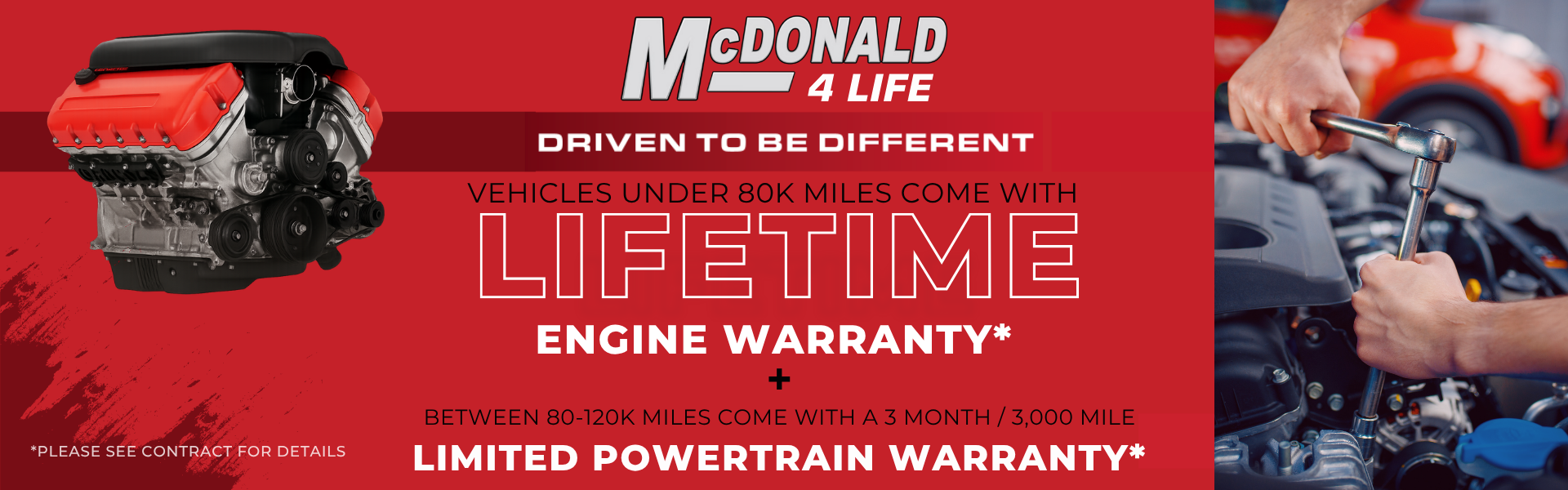 McDonald Lifetime Engine Warranty
